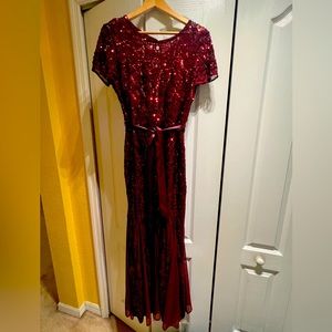 Evening sequence gown